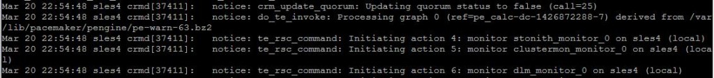 sample crmd logs SUSE cluster log crmd messages