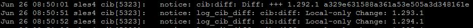 sample cib logs SUSE cluster log cib messages