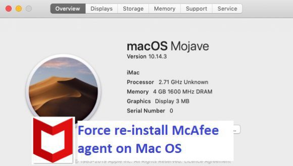 How to force re-install McAfee agent on Mac OS