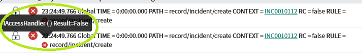 IAccessHandler blocked create operation